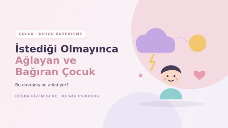 Fırtına bulutundan güneşe geçiş ve sakinleşen çocuk illüstrasyonu