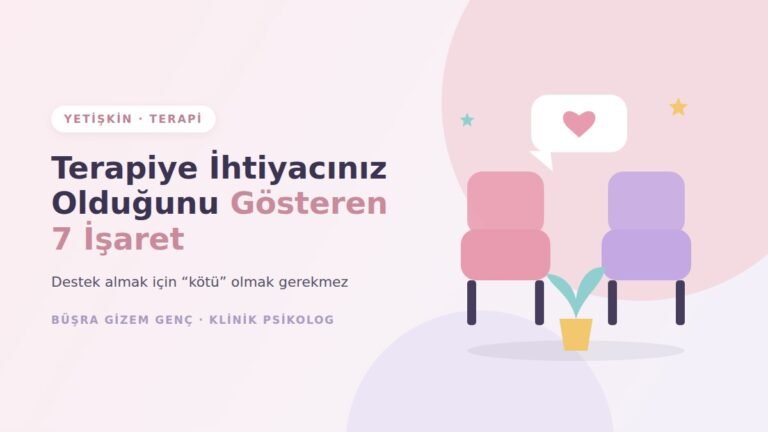 Karşılıklı iki koltuk ve konuşma balonu ile terapi illüstrasyonu